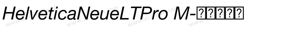 HelveticaNeueLTPro M字体转换